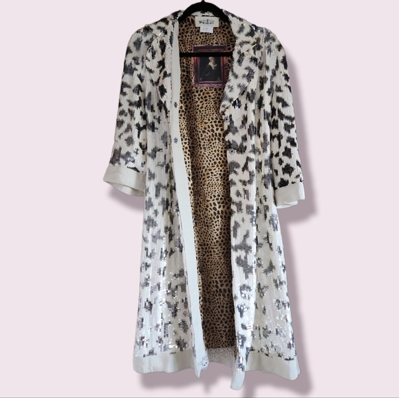 Treslie Cooper Jackets & Coats Trelise Cooper Sequin Leopard Coat